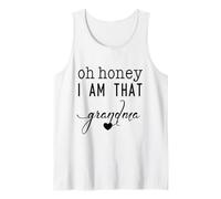 Día de la Madre Oh Honey I Am That Grandma Sassy Cute & Heart Camiseta sin Mangas