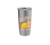 Día de la Madre Tacco Taquito Solo Un Niño Que Ama A Su Mamá Vaso térmico de acero inoxidable de doble pared
