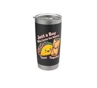 Día de la Madre Tacco Taquito Solo Un Niño Que Ama A Su Mamá Vaso térmico de acero inoxidable de doble pared