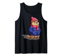 Día de la Marmota Sombra Divertido Día de la Marmota Cumpleaños Camiseta sin Mangas