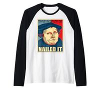 Día de la Reforma Protestante Martín Lutero Luterano Camiseta Manga Raglan