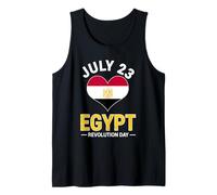Día de la Revolución Egipto 23 de Julio Orgullo Egipcio Camiseta sin Mangas