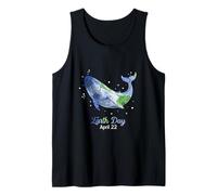 Día de la Tierra 2025 Restaurar Arte Ballena terrestre Salvar el Planeta Camiseta sin Mangas