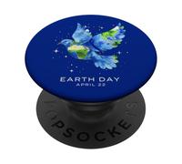 Día de la Tierra 2026 Dove Art PopSockets PopGrip Adhesivo