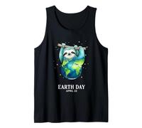 Día de la Tierra 2026 Sloth Art Camiseta sin Mangas