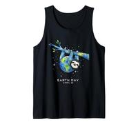 Día de la Tierra 2026 Sloth Art Camiseta sin Mangas