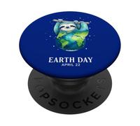 Día de la Tierra 2026 Sloth Art PopSockets PopGrip Adhesivo