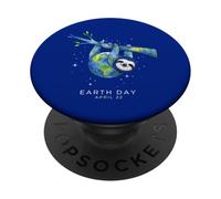Día de la Tierra 2026 Sloth Art PopSockets PopGrip Adhesivo