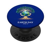 Día de la Tierra 2026 Tree Art PopSockets PopGrip Adhesivo