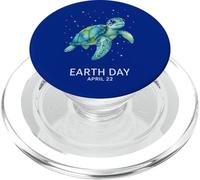 Día de la Tierra 2026 Turtle Art PopSockets PopGrip para MagSafe