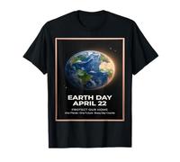 Día de la Tierra 22 de Abril Diseño de Globo Vintage Protege Nuestro Planeta Camiseta