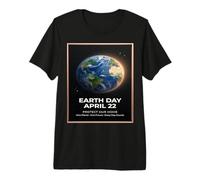 Día de la Tierra 22 de Abril Diseño de Globo Vintage Protege Nuestro Planeta Camiseta Premium