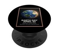 Día de la Tierra 22 de Abril Diseño de Globo Vintage Protege Nuestro Planeta PopSockets PopGrip Adhesivo