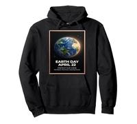 Día de la Tierra 22 de Abril Diseño de Globo Vintage Protege Nuestro Planeta Sudadera con Capucha