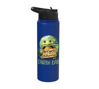Día de la Tierra Cambio Climático Reciclaje Maestros Estudiantes Niños Stainless Steel Insulated Water Bottle
