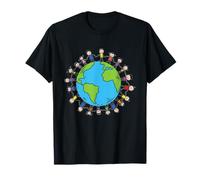Día de la Tierra con niños felices en todo el mundo - Save Earth Camiseta