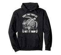 Día de la Tierra Cruda de Save The Turtles Hit Sudadera con Capucha