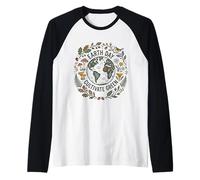 Día de la Tierra Cultivar Planeta Verde Naturaleza Camiseta Manga Raglan