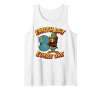 Día de la Tierra de Woody Owl ¡Todos los días, Planet Hugger, regala un comino! Camiseta sin Mangas