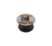 Día de la Tierra de Woody Owl ¡Todos los días, Planet Hugger, regala un comino! PopSockets PopGrip Adhesivo