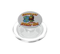 Día de la Tierra de Woody Owl ¡Todos los días, Planet Hugger, regala un comino! PopSockets PopGrip para MagSafe