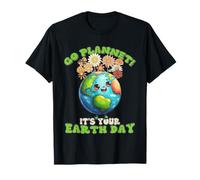 Día de la Tierra Flores Lindas Tierra Go Planeta Es Tu Día De Camiseta