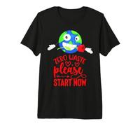 Día de la Tierra Funny Rose Zero Waste por Favor Empieza Ahora Hombre Mujer Camiseta Premium