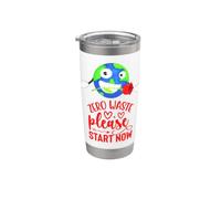 Día de la Tierra Funny Rose Zero Waste Por favor Empieza Ahora Hombre Mujer Vaso térmico de acero inoxidable de doble pared