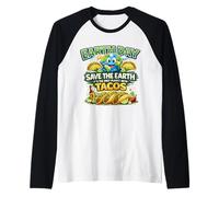 Día de la Tierra Salva a la Tierra Amante Camiseta Manga Raglan