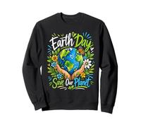 Día de la Tierra Salva Nuestro Planeta Conciencia Amante de la Sudadera