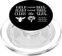 Día de la Tierra Salvar a Las Abejas Plantar árboles Mares PopSockets PopGrip para MagSafe
