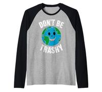 Día de la Tierra Skip No Seas Basura Protege a Nuestra Madre Tierra Camiseta Manga Raglan