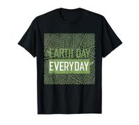 Día de la Tierra Todos los Días Verde Hoja Vena Fondo Camiseta