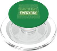 Día de la Tierra Todos los Días Verde Hoja Vena Fondo PopSockets PopGrip para MagSafe