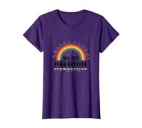Día de la Unidad Todos Pertenecemos Rainbow Diversidad Inclusión Camiseta, Mujer, Morado, L