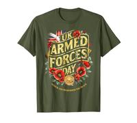 Día de Las Fuerzas Armadas del Reino Unido Día D Desembarco en la Playa de Normandía Camiseta