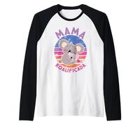 Día de Las Madres Mamá Koalificada Lindo Koala Madre Camiseta Manga Raglan