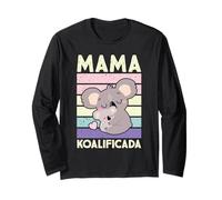 Día de las Madres Mamá Koalificada Lindo Koala Madre Manga Larga