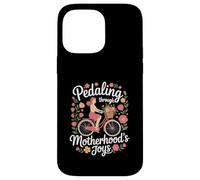 Día de las Madres "Pedaleando a través de las alegrías de la maternidad" Carcasa para iPhone 14 Pro Max