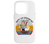 Día de Leif Erikson, navegante y Explorador de la Herencia nórdica Americana Carcasa para iPhone 14 Pro