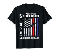 Día de los Caídos Que Nunca olvidaremos: Recuerda la Bandera caída Camiseta