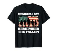 Día de los Caídos Recuerda a los Soldados de la Bandera de Estados Unidos Patriótico Camiseta gráfica económica