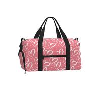 Día de los Elementos del Corazón,Bolso Deportivo Bandolera de Mano, Bolsa de Deporte, Bolsa de Viaje de Gran Capacidad para Mujeres y Hombres.