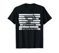 Día de los Inocentes Todo Está Bien Confía en Tu Gobierno Camiseta