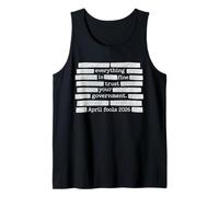 Día de los Inocentes Todo Está Bien Confía en Tu Gobierno Camiseta sin Mangas
