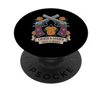 Dia de los Muertos - Calavera Pistols - Calavera Retro Sugar Skull PopSockets PopGrip Adhesivo