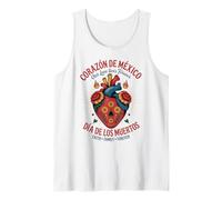 Día de los Muertos del Corazón Mexicano - El Amor Sigue Vivo Camiseta sin Mangas
