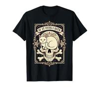 Dia de los Muertos es Divertido si se Ajusta a I Sits Cat Sugar Skull Camiseta