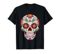 Dia De Los Muertos Halloween Calavera Mexicana Sugar Skull Camiseta