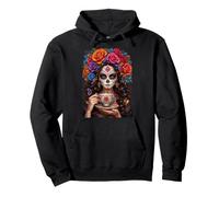Dia De Los Muertos Mexican Sugar Skull Day of The Dead Women Sudadera con Capucha